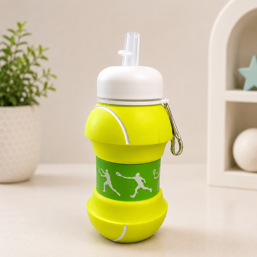 Tennis Ball Pop-Up Water Bottle for Kids
