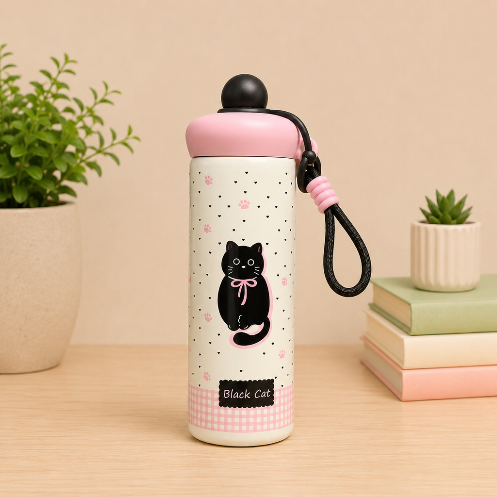 Kids Stainless Steel Insulated Water Bottle I Cartoon Design I 650ml